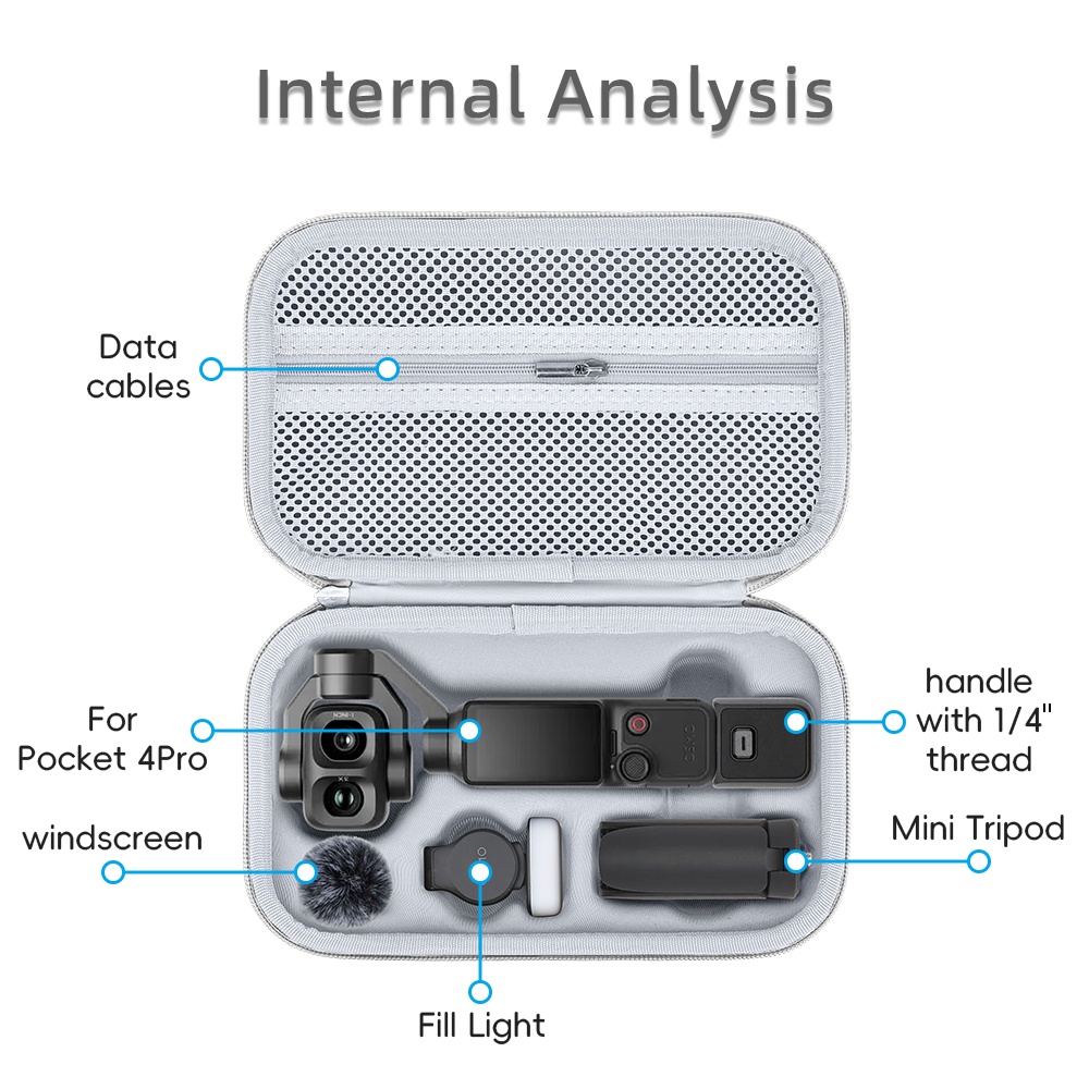 PU Carrying Case for DJI Osmo  - đánh giá và giá Drone Camera Case