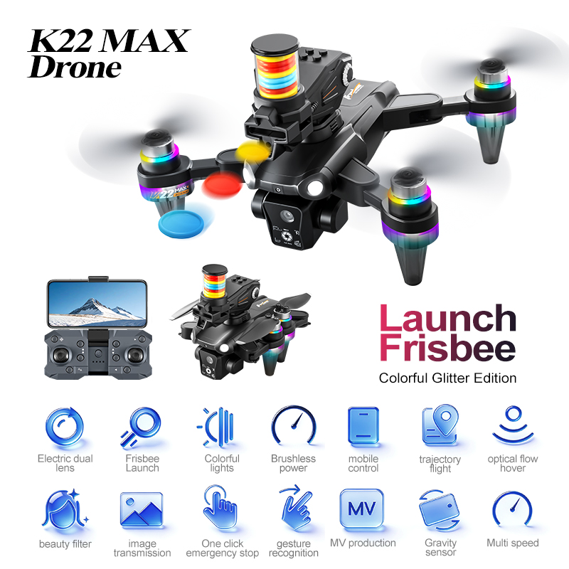 JCMO K22 MAX Frisbee Launch Dr - đánh giá và giá Drone Camera 4K